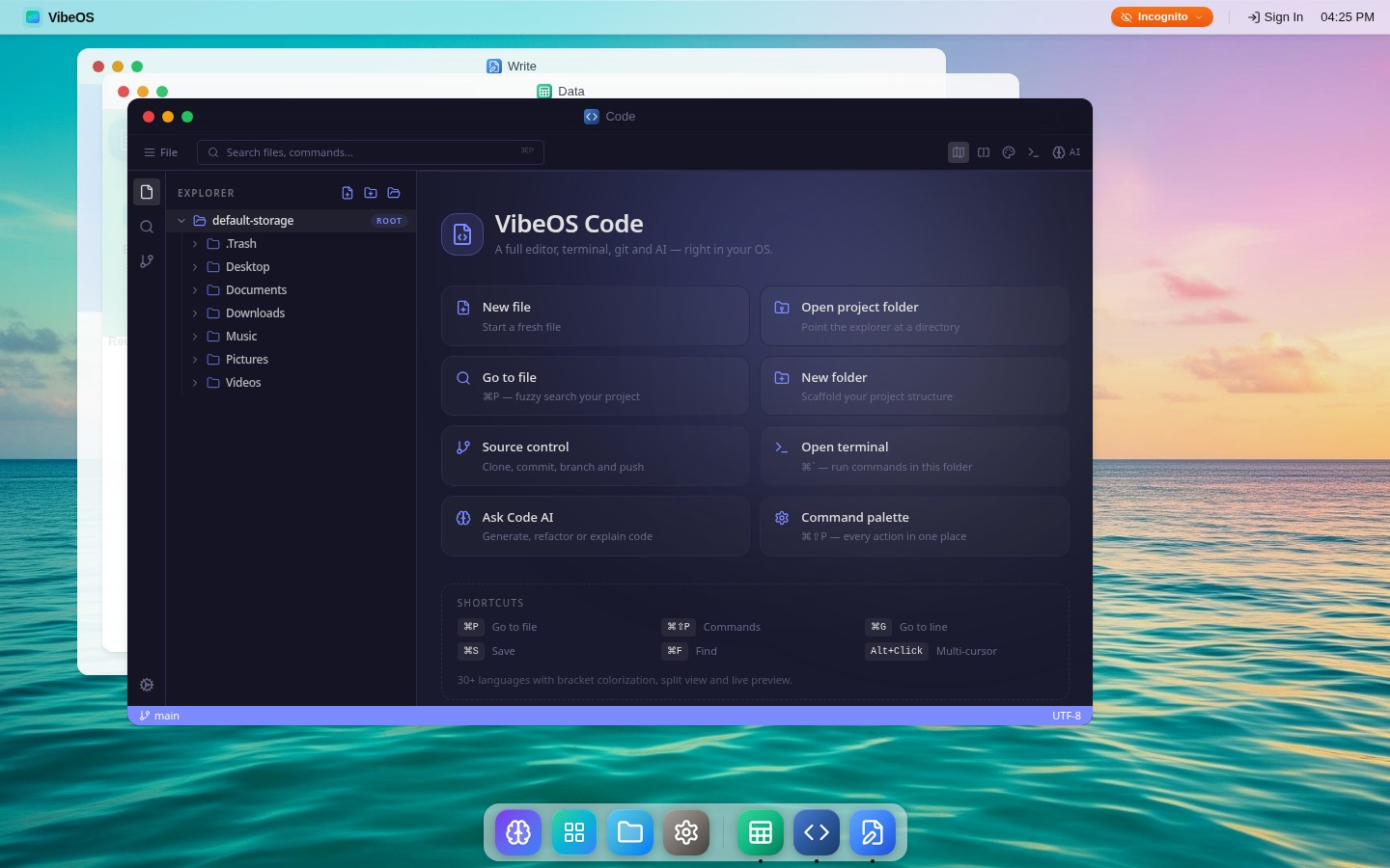 VibeOS project showcase
